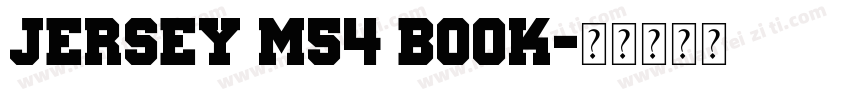 Jersey M54 Book字体转换